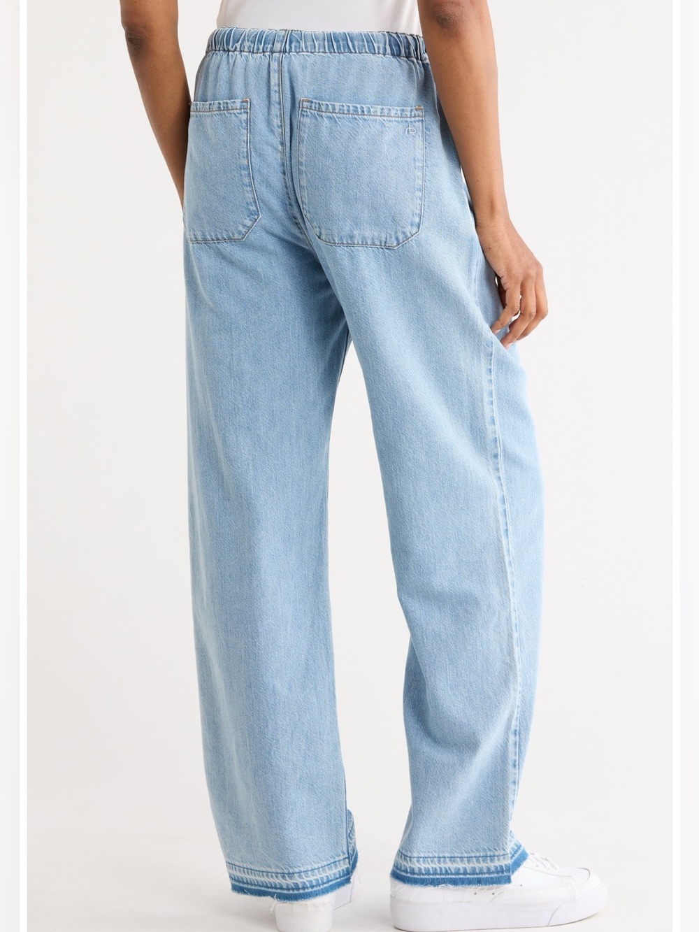 NWT Rag & Bone Wide Leg Lori Beach Pants size Small in Wentworth Light Wash - Picture 2 of 8